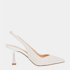 Betsy Johnson MYA Ivory Pump also known as CLARK pump